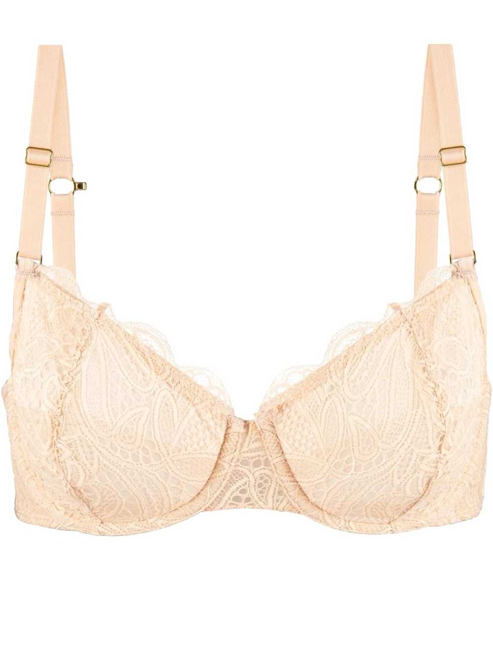 Lively Lace Underwire Bra in Nude Blush